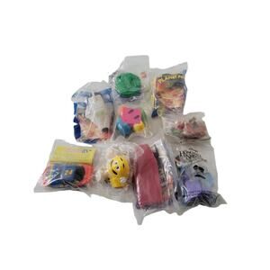 NEW Vintage Lot of 9 Burger King Kids Club Toys M&M, Lion King, Disney, Race Car